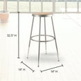 thumbnail image 3 of National Public Seating 6200 Series Height Adjustable Steel Stool, Gray, 3 of 11