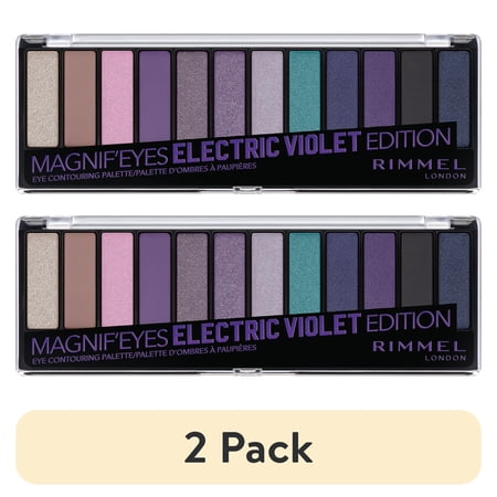 (2 pack) Rimmel London Magnif'eyes Eyeshadow Palette, Electric Violet, 0.5 oz