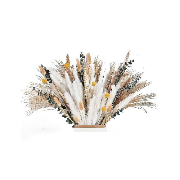 100pcs Pampas Grass Decor Dried Pampas Grass Pampas Grass For Famil...