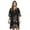 Black, variant on Riviera Sun Short Caftan Dress for Women with Medallion Print (Black, 1X)