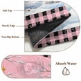 thumbnail image 6 of Rectangle Area Rugs 2.7 x 5 Ft, Pink Christmas Non-Slip Residential Carpet, Xmas Tree Snowman Bear Snowfall Plaid Indoor Crawling Mats Runner Rugs for Living Room/Dining Room/Bedroom, 6 of 8