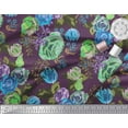 thumbnail image 2 of Soimoi Cotton Duck Fabric Leaves & Floral Artistic Print Fabric by Yard 42 Inch Wide, 2 of 3