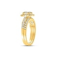 thumbnail image 4 of 14kt Yellow Gold Baguette Diamond Bridal Wedding Ring Band Set 3/4 Cttw, 4 of 4