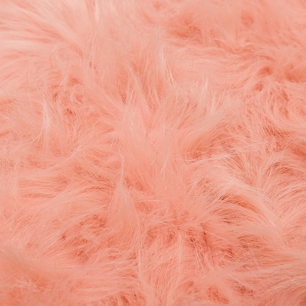 Mainstays Glam Solid Print Faux Fur Area Rug, 30" x 46"