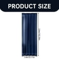 thumbnail image 3 of (Clearance) pdqouc Navy Sheer Curtains 55x102 Inches Length 2 Panels Set, Sheer White Curtains Light Filtering Rod Pocket Window Sheer Curtain Panels, Elegant Curtains & Drapes for Bedroom, 3 of 9