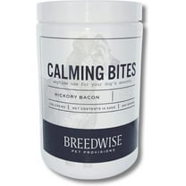 Breedwise Calming Bites for Dogs, Anxiety and Stress Reducing Hickory Bacon Flavored Dog Bites, 100 Count
