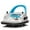 White, variant on 12V Electric Ride On Bumper Car for Toddlers, 360 Degree Spin Ride-On Toy with Parent Remote, Dual Joysticks, LED Lights, Music and Safety Belt, Dark Blue