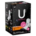 thumbnail image 4 of U by Kotex Balance Ultra Thin Overnight Pads with Wings, 26 Count, 4 of 9