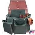 thumbnail image 1 of 10" X 9" Occidental Leather Green Building Tool Bag W/ 12 Pockets Black, 1 of 2