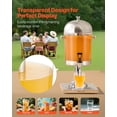 thumbnail image 4 of VEVOR Beverage Dispenser, 2.1 Gallon Drink Dispenser for Parties, Stainless Steel + Plastic Juice Dispensers with Spigot Ice Chamber Tray, Iced Tea Lemonade Juice Dispensers, for Restaurants, Hotels, 4 of 9