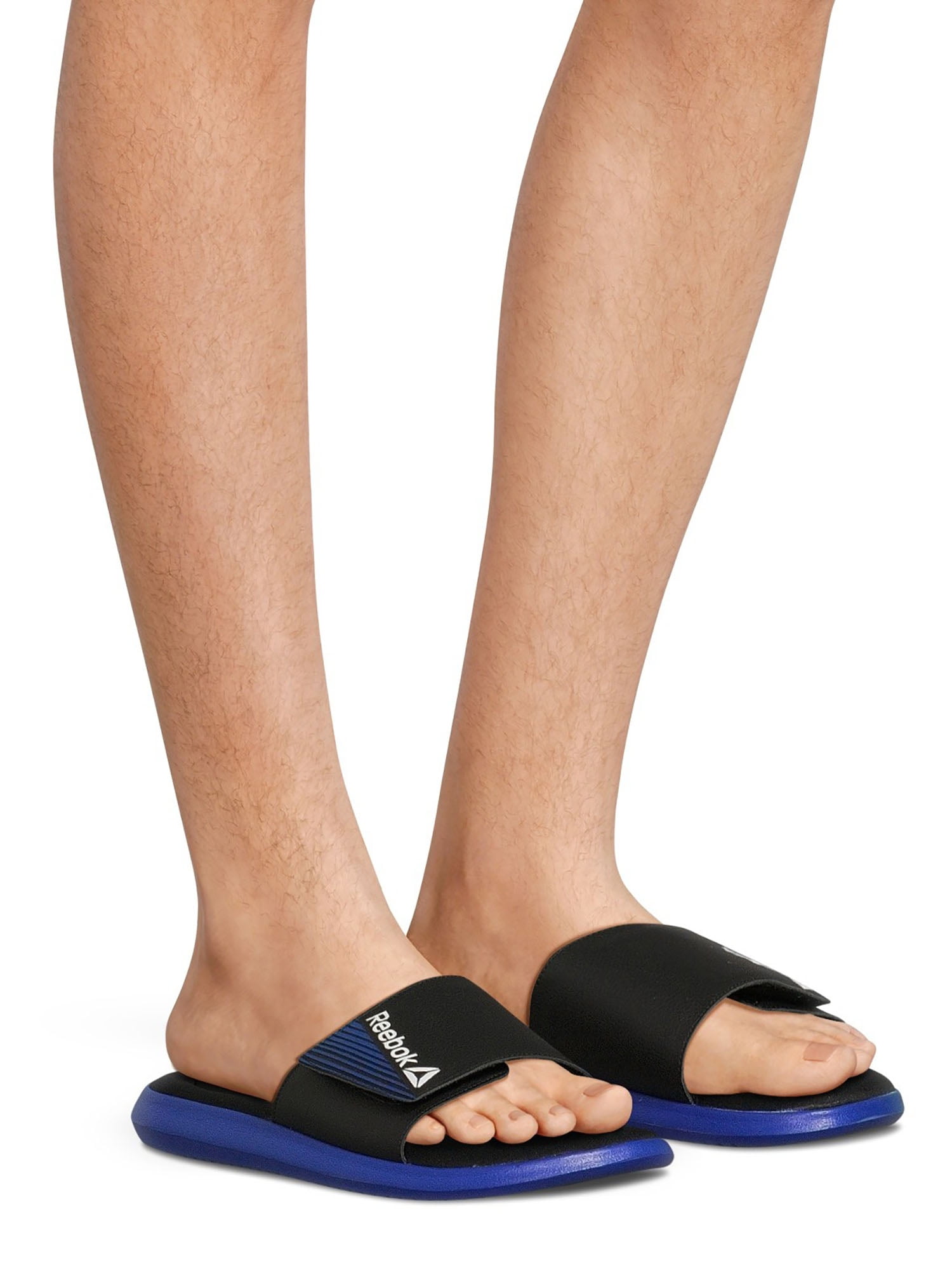 Reebok Men's Memory Foam Slide Sandals with Adjustable Strap, Sizes 7-13