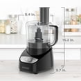 thumbnail image 3 of BLACK+DECKER Food Processor and Vegetable Chopper, Stainless Steel Blade, 8-Cup Capacity, 450W Power with Attachments to Shred, Slice, Mince, Grind, and Puree, 3 of 5