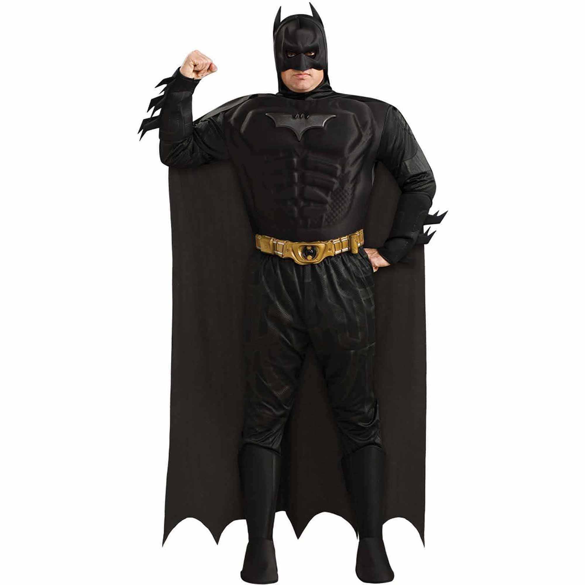 Batman The Dark Knight Rises Muscle Chest Men's Halloween Fancy-Dress  Costume for Adult, Plus Size 