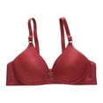thumbnail image 1 of Yuzhih Women Seamless Bra No Underwire Push up Solid Comfy Bralettes Everyday Supportive Full Coverage Bras, 1 of 3