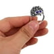 thumbnail image 5 of Anillo de erizo con diamantes de imitación para mujer, joya vintage con diseño de animal (plata 7), 5 of 7
