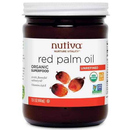 Nutiva, Organic Red Palm Oil, Unrefined, 15 fl oz(pack of
