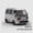 Light Gray, variant on Compact Minivan Vehicle Model, Small Particle DIY Interlocking Building Set
