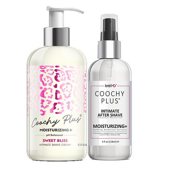 Coochy Plus Shaving Kit - SWEET BLISS Shave Cream 8.5 oz & After Shave Protection Mist 4 oz