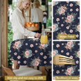thumbnail image 5 of Pioneer Flower Floral Print Pattern Round Tablecloth 60 X 60 Inch, Wrinkle Resistant Wipeable Table Cloth for Kitchen Dining Picnic Patio Party, 5 of 6