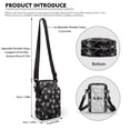 thumbnail image 6 of HELLHERO Baseball Graphic Design Underarm Shoulder Bag for Unisex Adjustable Shoulder Strap Crossbody Sling Bag Polyester Double Deck, 6 of 7
