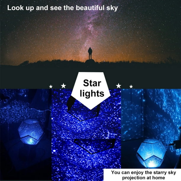3D Star Projector Light LED Starry Night Lamp for Kids Bedroom