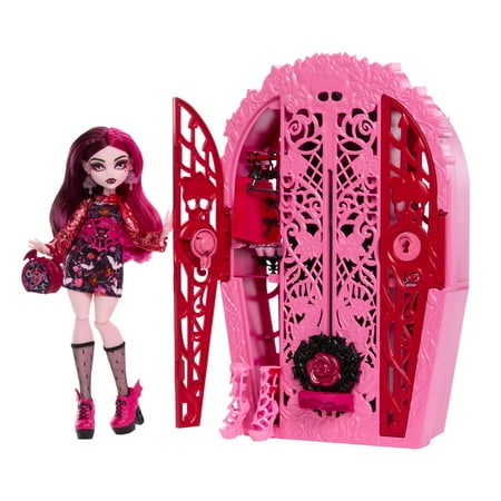 Monster High Skulltimate Secrets Garden Mysteries Playset, Draculaura Doll with 19+ Surprises