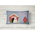 thumbnail image 2 of Carolines Treasures BB2892PW1216 Dog House Collection Bull Terrier White Canvas Fabric Decorative Pillow  12H x16W, 2 of 3