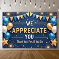 thumbnail image 5 of Decorative Design Appreciation Banner Colorful Balloons Thank You Bunting Flags Celebration Banner for Corporate Events Employee Recognition Parties, 5 of 7