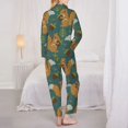 thumbnail image 3 of Bingfone Womens Pajama Sets Knitted Woodland Squirrel Print,Long Sleeve Loungewear Pajamas Set-Large, 3 of 8