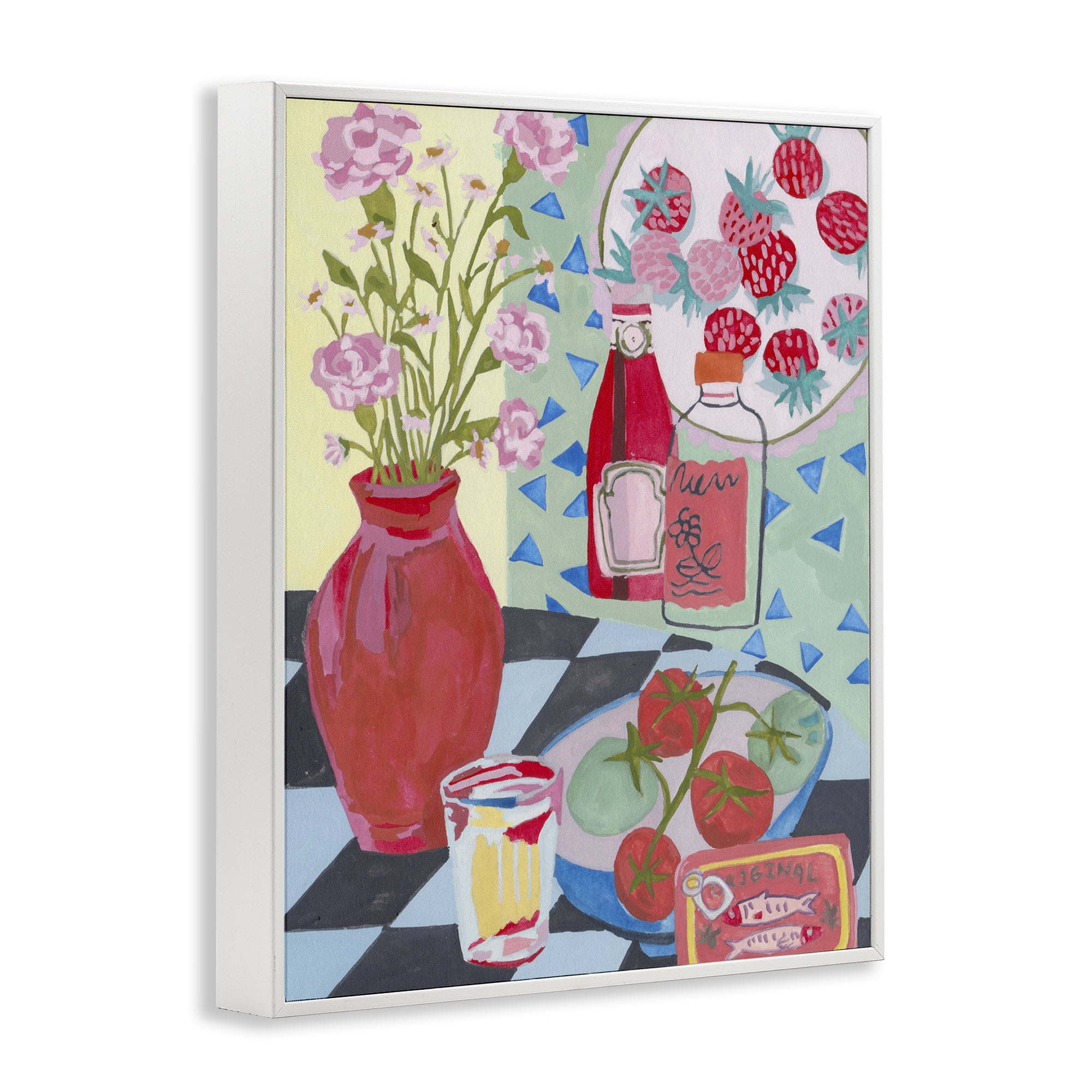 Stupell Industries Kitchen Sauces Still Life White Framed Giclee Art, design by Melissa Wang
