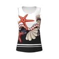 thumbnail image 4 of Fotbe Starfishes Shells Womens Loose Fit Casual Flowy Slim-Fit Tank Tops Athletic Round Neck Trendy Sleeveless Summer Tops for Gym and Yoga-, 4 of 9