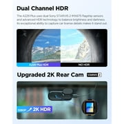 VIOFO A229 Plus Dash Cam with Dual STARVIS 2 Sensors, 2 Channel HDR, 1440P+1440P Front and Rear, Voice Control Car Dash Camera, 5GHz Wi-Fi, Ultra-Precise GPS, 24 Hours Parking Mode, Support 512GB Max