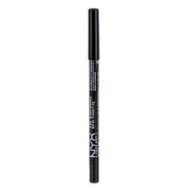 Delineador de ojos NYX Slide On Lencil SL02 Black Sparkle