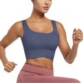 thumbnail image 4 of WHEANG Sports Bras for Women Yoga Beauty Sports Bra with Removable Pads High Support Workout Top Shockproof Running Athletic Vest Bra for Gym Fitness Activewear Size XL Gray, 4 of 4