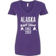 thumbnail image 3 of Inktastic Alaska Awesome Since 1959 Women's V-Neck T-Shirt, 3 of 5