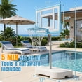 thumbnail image 2 of Ktaxon 32" Pool Basketball Hoop, 36-48 inch Adjustable Portable Poolside Basketball Goal Set with a Ball Outdoor Indoor, 2 of 11