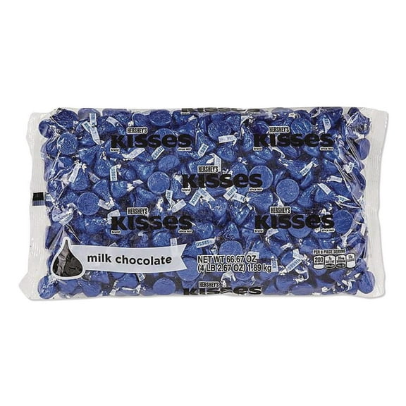 KISSES, Milk Chocolate, Dark Blue Wrappers, 60 oz Bag