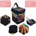 thumbnail image 2 of Octopus Foldable Car Trash Can with Lid, Leak-Proof, and Hanging Storage Bag - Trash Can for Car, Car Garbage Can, 2 of 6