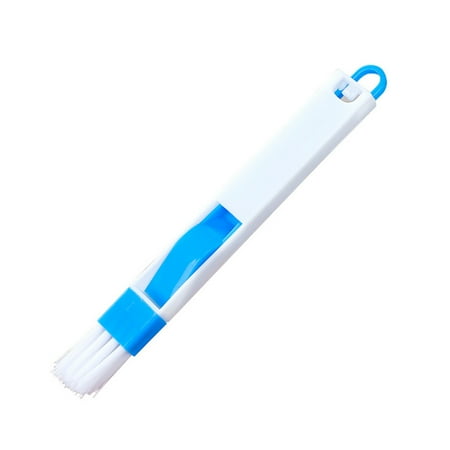

2 In 1 Window Groove Cleaning Brush Cranny Keyboard Kitchen Folding Brush Cleaning Tool Blue