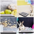 thumbnail image 3 of WORGEOUS Caja de arena de conejo de 2 piezas Bandeja para mascotas pequeñas para mascotas para animales pequeños cuadrados de arena de conejito, 3 of 7
