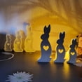thumbnail image 2 of Easter Rabbits Heart Candle Silicone Molds DIY Rabbits Love Aromatherapy Plaster Cement Resin Soap Making Mold Crafts Home Decor, 2 of 4