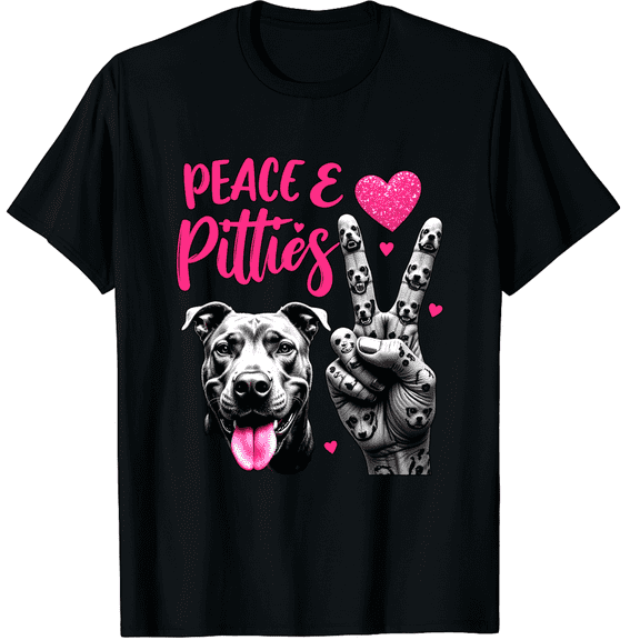 Pit Bull Lives Matter Pittie Puppy Dog Mom Ladies Pitbull Graphic Crew Neck Short Sleeve T-Shirts (Men's, Women's)
