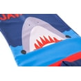 thumbnail image 3 of Styles I Love Kid Boys Chic Animals Printed One-Piece Rash Guard with Sun Hat 2pcs Swimsuit Pool Swimwear Beach Bathing Suit (Shark/Navy Blue, 7), 3 of 7
