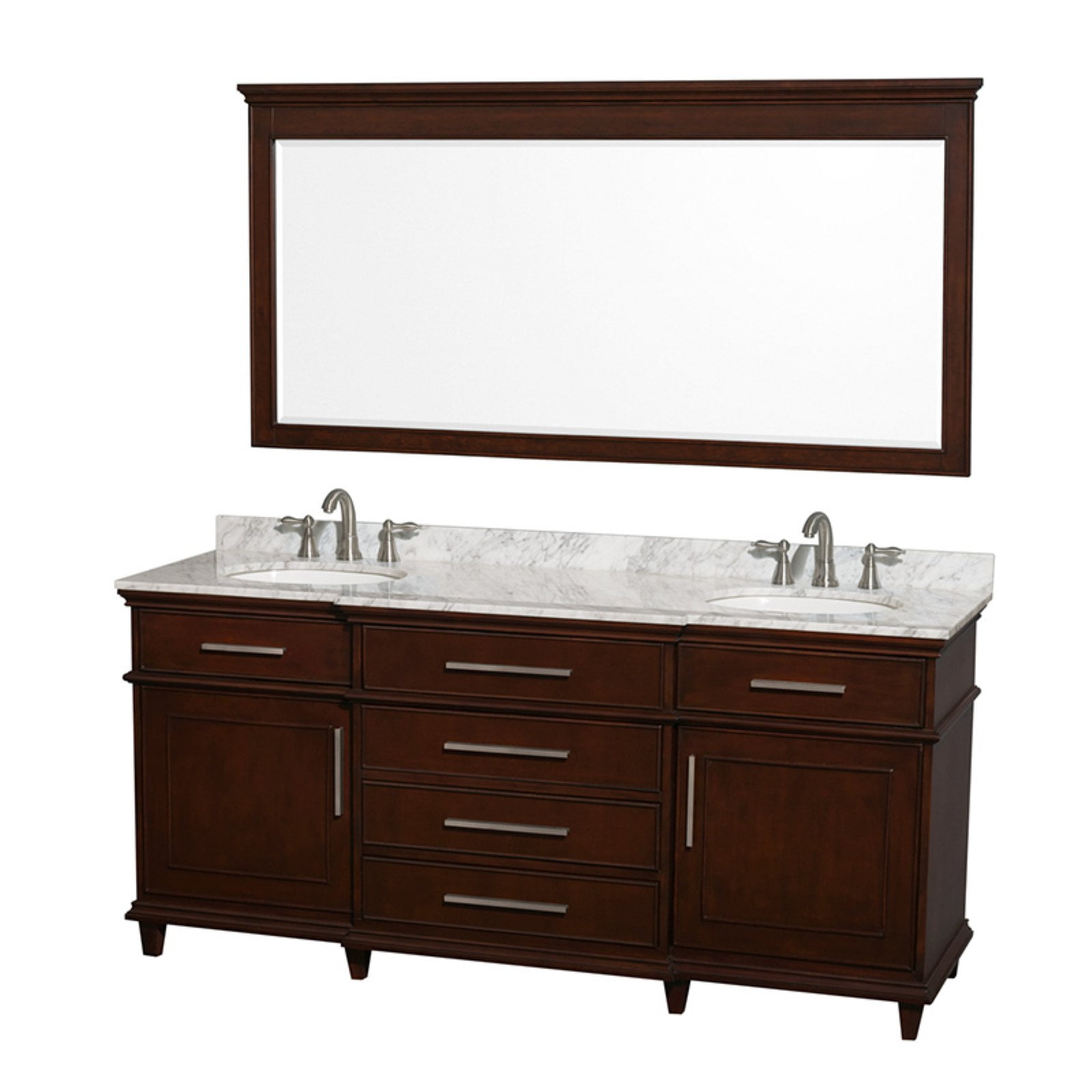 Wyndham Collection Berkeley 72 Inch Double Bathroom Vanity In Dark Berkeley 72 Inch Double Bathroom Vanity