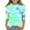 Green, variant on Hiijoy Big Girl's Tie Dyed T Shirt 3/4 Sleeve Crewneck T-Shirt Trendy Casual Tshirt