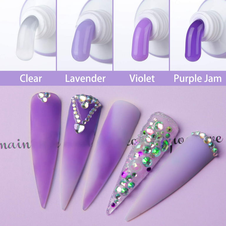 15ml Acrylic Gel for Manicure Pink Purple Clear UV Fast Acrylic Gel for  Extension Acrylic Prolong Nail Gel Varnish GL1809-4