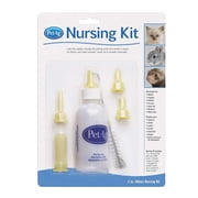 Pet-Ag Nursing Kit - 2 oz - Includes 2 oz. Bottle & Cap, 5 Nipples, Brush
