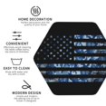 thumbnail image 4 of Disketp Navy Camouflage American Flag Funny Coasters,4 Pcs Leather Coasters With Holder, Perfect Housewarming Hostess Gifts,Protect Furniture From Water Marks Scratch, 4 of 9