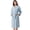 Haze Blue, variant on Women's Terry Bathrobe Absorbent Lightweight Towel Robe Cozy Long Robe,Violet L/XL