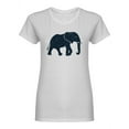 thumbnail image 1 of Seamless Pattern Elephant Shaped T-Shirt Women -Image by Shutterstock, Female Small, 1 of 2